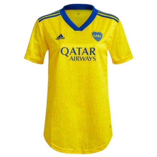 Tailandia Camiseta Boca Juniors Tercera Equipo Mujer 2022-23 Amarillo